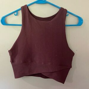 Maroon workout tank/bra